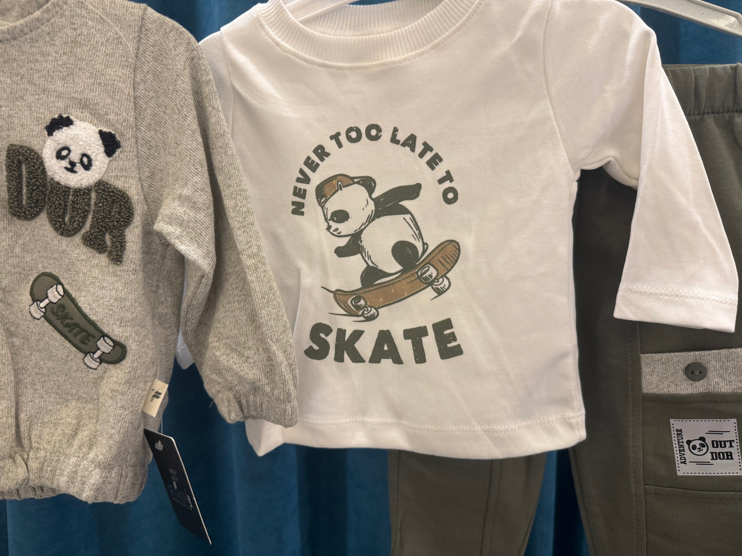 Екипче Панда скейтбордист в 3 части