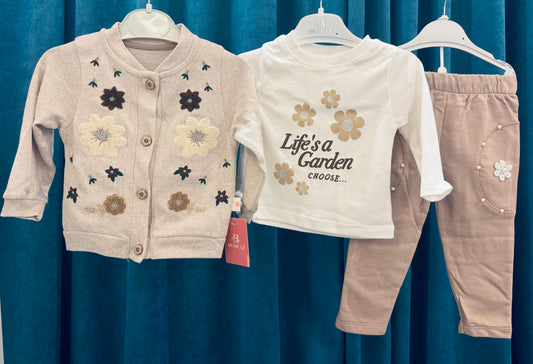 Екипче цветна градина в 3 части