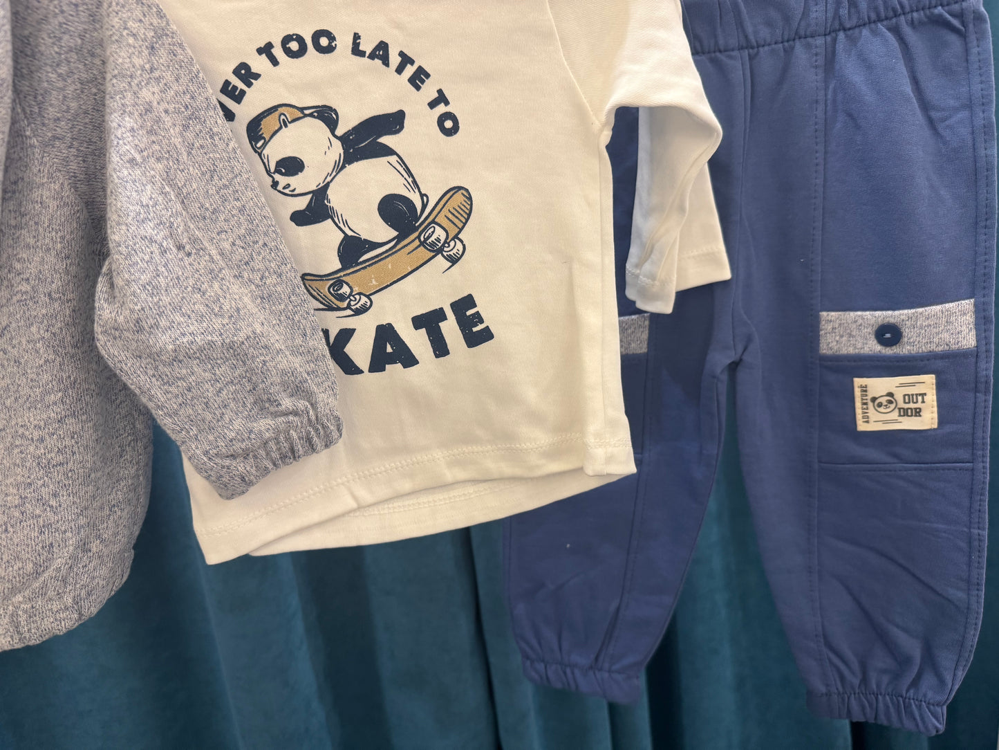 Екипче Панда скейтбордист в 3 части